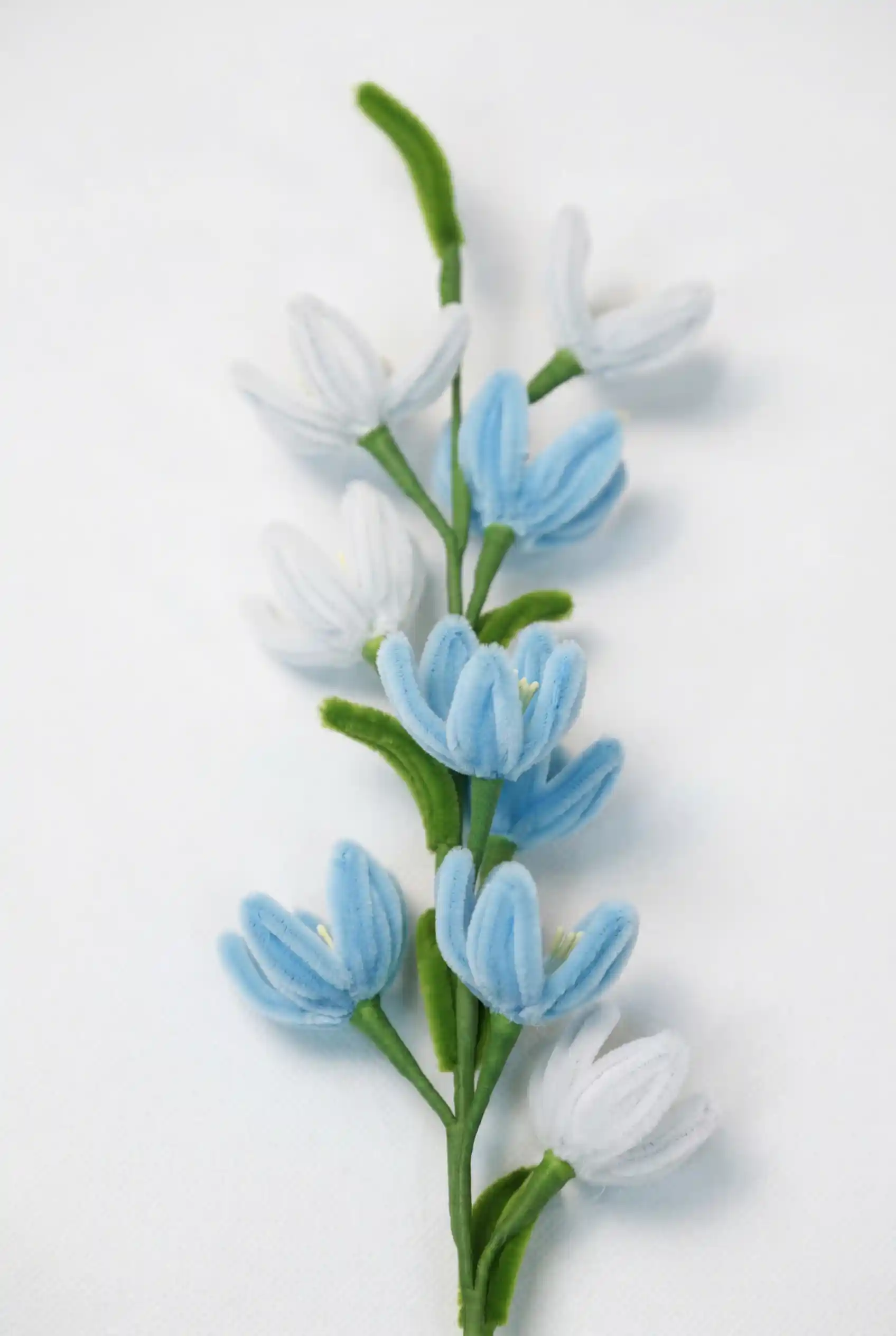 The-Azure & Ivory-Lily-of- the- Valley - Finished-Soft-Sculpture